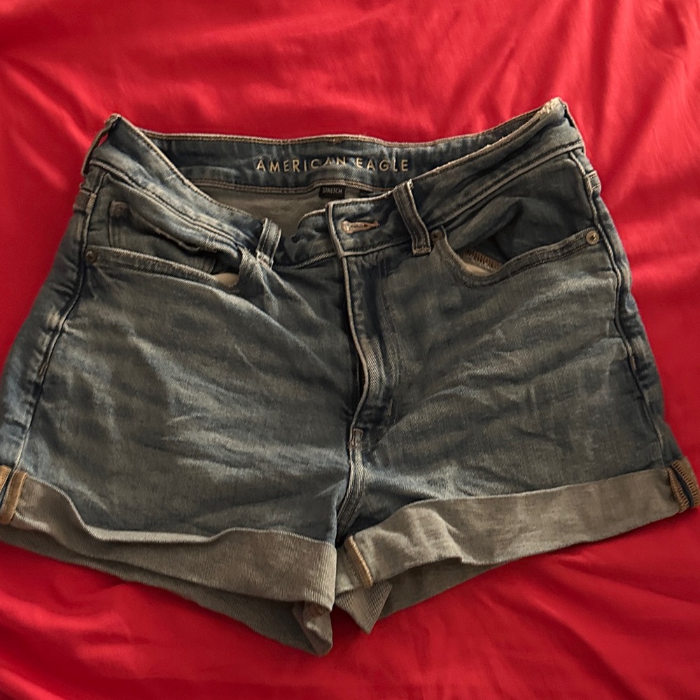 American Eagle Outfitters Women's Rolled Hem Jean Shorts